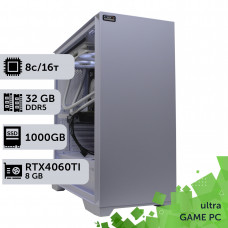 Ігровий комп'ютер GamePC Ultra #364 Ryzen 7 7700/32 GB/SSD 1TB/GeForce RTX 4060Ti 8GB