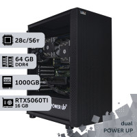 Двопроцесорна робоча станція PowerUp #543 Xeon E5 2680 v4 x2/64 GB/SSD 1TB/GeForce RTX 5060Ti 16GB