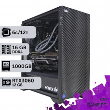 Ігровий комп'ютер GamePC TOP #206 Core i5 12400F/16 GB/HDD 1 TB/SSD 1TB/GeForce RTX 3060 12GB