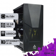 Ігровий комп'ютер GamePC TOP #399 Ryzen 7 7800 X3D/32 GB/SSD 1TB/GeForce RTX 4060Ti 16GB