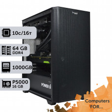Комп'ютер Power Up #2 для AutoCad/Core i5 13400F/64 GB/SSD 1TB/NVIDIA Quadro P5000 16GB