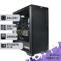 Робоча станція PowerUp Desktop #603 Core Ultra 9 285K/192 GB/SSD 2TB/GeForce RTX 5070 12GB
