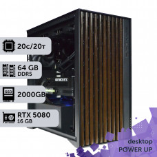 Робоча станція PowerUp Desktop #682 Core Ultra 7 265KF/64 GB/SSD 2TB/GeForce RTX 5080 16GB