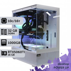 Робоча станція PowerUp Desktop #702 Core i5 14400F/32 GB/SSD 1TB/GeForce RTX 5060Ti 16GB