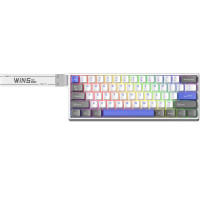 Клавіатура Aula WIN68 HE Max Magnetic switch Grey/White/Purple (6978080504081)