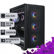 Ігровий комп'ютер GamePC TOP #432 Ryzen 9 9900x/32 GB/SSD 2TB/GeForce RTX 5070Ti 16GB