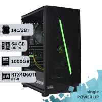 Робоча станція PowerUp #274 Xeon E5 2680 v4/64 GB/SSD 1TB/GeForce RTX 4060Ti 8GB