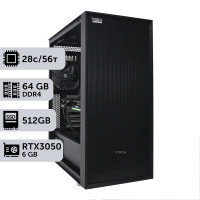 Двопроцесорна робоча станція PowerUp #517 Xeon E5 2680 v4 x2/64 GB/SSD 512GB/GeForce RTX 3050 6GB