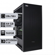 Двопроцесорна робоча станція PowerUp #517 Xeon E5 2680 v4 x2/64 GB/SSD 512GB/GeForce RTX 3050 6GB