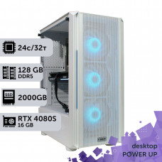 Робоча станція PowerUp Desktop #372 Core i9 14900K/128 GB/SSD 2TB/GeForce RTX 4080 Super 16GB