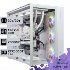 Робоча станція PowerUp Desktop #719 Core Ultra 7 265KF/128 GB/SSD 2TB/GeForce RTX 5060Ti 8GB