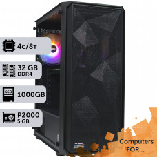 Комп'ютер Power Up #8 для Illustrator/Core i3 14100F/32 GB/SSD 1TB/NVIDIA Quadro P2000 5GB