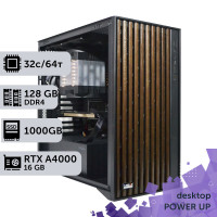 Робоча станція PowerUp Desktop #559 AMD Threadripper 3970X/128 GB/SSD 1TB/NVIDIA Quadro RTX A4000 16GB