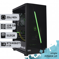 Робоча станція PowerUp #277 Xeon E5 2673 v4/128 GB/SSD 512GB/GeForce RTX 4060Ti 8GB