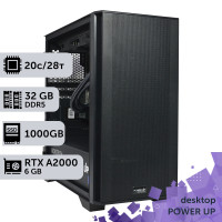 Робоча станція PowerUp Desktop #310 Core i7 14700K/32 GB/SSD 1TB/NVIDIA Quadro RTX A2000 6GB