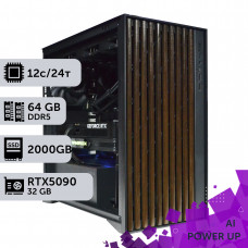 AI Workstation PowerUp #40 Core i7 14700K/64 GB/SSD 2TB/GeForce RTX 5090 32GB