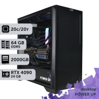 Робоча станція PowerUp Desktop #522 Core Ultra 7 265KF/64 GB/SSD 2TB/GeForce RTX 4090 24GB