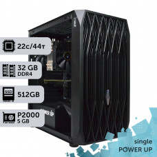Робоча станція PowerUp #292 Xeon E5 2699 v4/32 GB/SSD 512GB/NVIDIA Quadro P2000 5GB