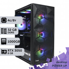 Робоча станція PowerUp Desktop #337 Core i3 14100F/32 GB/SSD 1TB/GeForce RTX 3050 8GB