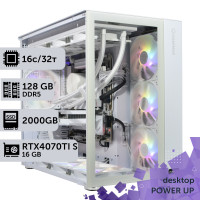 Робоча станція PowerUp Desktop #589 Ryzen 9 9950x/128 GB/SSD 2TB/GeForce RTX 4070Ti Super 16GB
