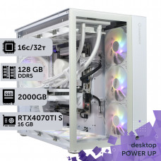 Робоча станція PowerUp Desktop #589 Ryzen 9 9950x/128 GB/SSD 2TB/GeForce RTX 4070Ti Super 16GB