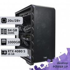 Робоча станція PowerUp Desktop #370 Core i7 14700K/64 GB/SSD 1TB/GeForce RTX 4080 Super 16GB