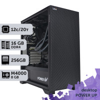 Робоча станція PowerUp Desktop #112 Core i7 12700K/16GB/HDD 1TB/SSD 256GB/NVIDIA Quadro M4000 8GB
