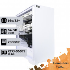 Комп'ютер Power Up #15 для Houdini/Ryzen 9 7950x/64 GB/SSD 2TB/GeForce RTX 4060Ti 16GB