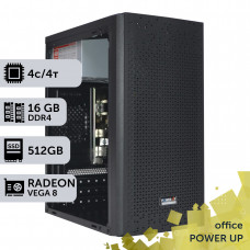 Офісний ПК PowerUp #52 Ryzen 3 3200G/16 GB/SSD 512GB/Int Video
