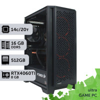 Ігровий комп'ютер GamePC Ultra #289 Core i5 14600K/16 GB/SSD 512GB/GeForce RTX 4060Ti 8GB