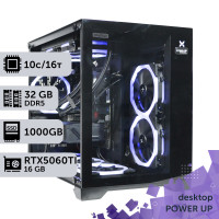 Робоча станція PowerUp Desktop #701 Core i5 14400F/32 GB/SSD 1TB/GeForce RTX 5060Ti 16GB