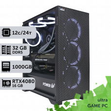 Ігровий комп'ютер GamePC Ultra #183 Ryzen 9 7900x/32 GB/HDD 2 TB/SSD 1TB/GeForce RTX 4080 Super 16GB