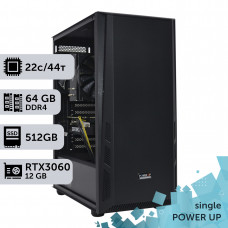Робоча станція PowerUp #211 Xeon E5 2699 v4/64 GB/SSD 512GB/GeForce RTX 3060 12GB