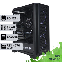 Ігровий комп'ютер GamePC Ultra #258 Core i7 14700K/32 GB/HDD 2 TB/SSD 1TB/GeForce RTX 4070 12GB