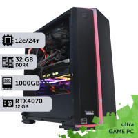 Ігровий комп'ютер GamePC Ultra #194 Ryzen 9 5900x/32 GB/SSD 1TB/GeForce RTX 4070 12GB