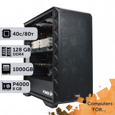 Комп'ютер Power Up #5 для 3Ds Max&Corona Renderer/Xeon E5 2673 v4 x2/128 GB/SSD 1TB/NVIDIA Quadro P4000 8GB