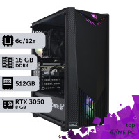 Ігровий комп'ютер GamePC TOP #125 Core i5 12400F/16 GB/SSD 512GB/GeForce RTX 3050 8GB