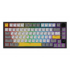 Клавіатура бездротова Ajazz AK820 Pro Flying Fish Switch Black RGB With Screen (AK820PRO-FF-BGY)