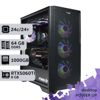 Робоча станція PowerUp Desktop #725 Core Ultra 9 285K/64 GB/SSD 1TB/GeForce RTX 5060Ti 8GB