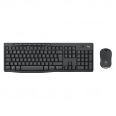 Комплект (клавіатура, миша) бездротовий Logitech MK370 Graphite (920-012077)