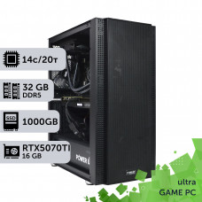 Ігровий комп'ютер GamePC Ultra #461 Core i5 14600K/32 GB/SSD 1TB/GeForce RTX 5070Ti 16GB
