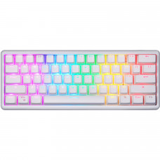 Клавіатура бездротова Motospeed SK66 Gateron Red Hot Swap White (mtsk66wmr)