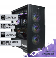 Робоча станція PowerUp Desktop #742 Core i9 14900K/128 GB/SSD 2TB/GeForce RTX 5060 8GB