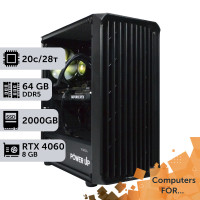 Комп'ютер Power Up #4 для 3D Max/Core i7 14700K/64 GB/SSD 2TB/GeForce RTX 4060 8GB
