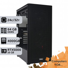 Комп'ютер Power Up #12 для Houdini/Core i9 14900K/64 GB/SSD 4TB/NVIDIA Quadro RTX5000 16GB