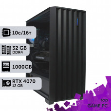 Ігровий комп'ютер GamePC TOP #452 Core i5 14400F/32 GB/SSD 1TB/GeForce RTX 4070 12GB