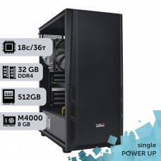 Робоча станція PowerUp #262 Xeon E5 2699 v3/32 GB/SSD 512GB/NVIDIA Quadro M4000 8GB