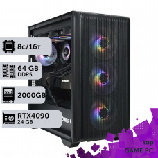 Ігровий комп'ютер GamePC TOP #401 Ryzen 7 7800 X3D/64 GB/SSD 2TB/GeForce RTX 4090 24GB