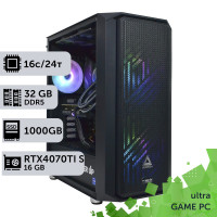 Ігровий комп'ютер GamePC Ultra #342 Core i7 13700F/32GB/HDD 2TB/SSD 1TB/GeForce RTX 4070Ti Super 16GB