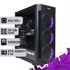 Ігровий комп'ютер GamePC TOP #456 Core i5 14400F/32 GB/SSD 1TB/GeForce RTX 4060Ti 8GB